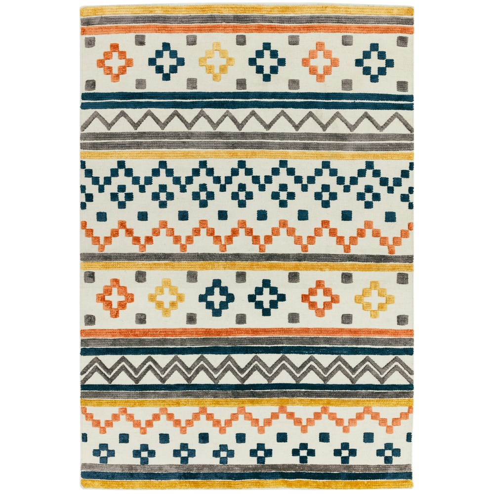 Theo Geometric Rugs in Earth Tone